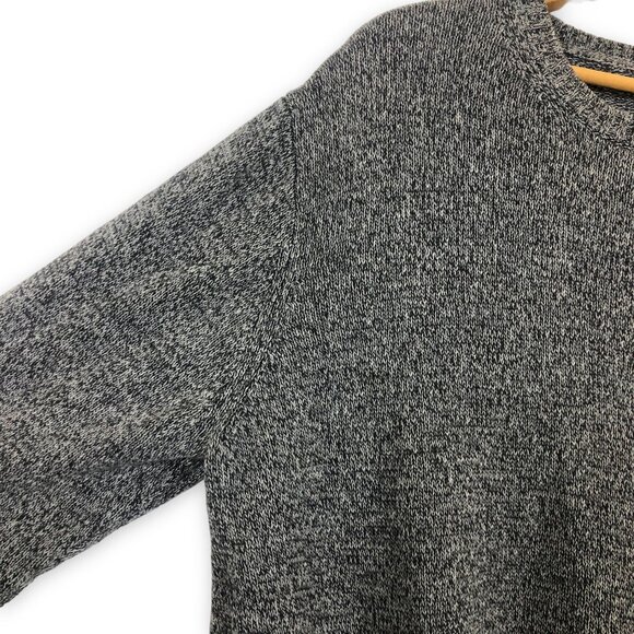 St. John’s Bay Men's Pullover Knit Sweater XXL Crewneck Cotton Gray Long Sleeve - Picture 4 of 7